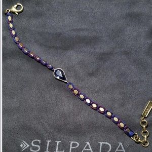 Violet gem bracelet